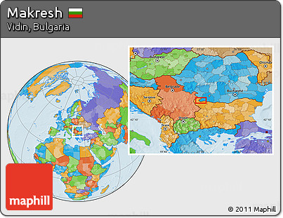 Political Location Map of Makresh