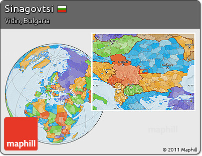 Political Location Map of Sinagovtsi