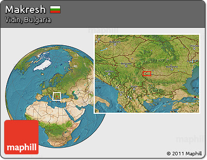 Satellite Location Map of Makresh