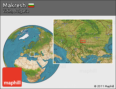 Satellite Location Map of Makresh