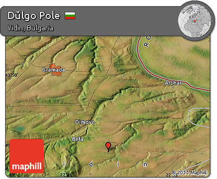 Satellite Map of Dŭlgo Pole