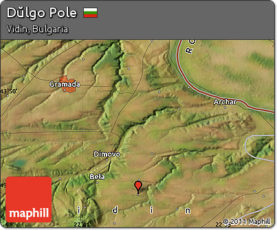 Satellite Map of Dŭlgo Pole