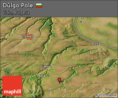 Satellite Map of Dŭlgo Pole
