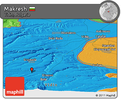 Political Panoramic Map of Makresh