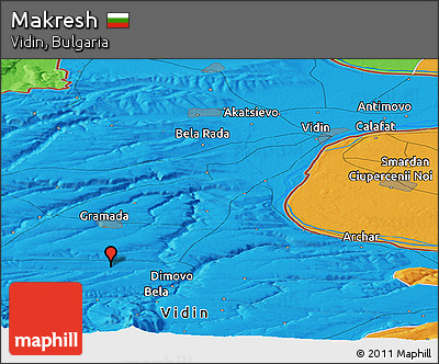 Political Panoramic Map of Makresh