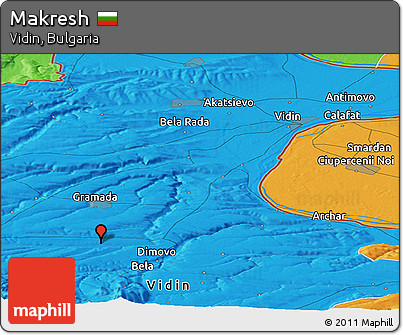 Political Panoramic Map of Makresh