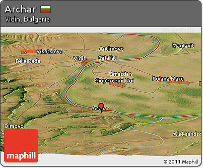 Satellite Panoramic Map of Archar