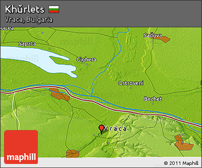 Physical 3D Map of Khŭrlets