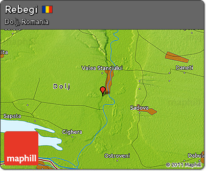 Physical 3D Map of Rebegi