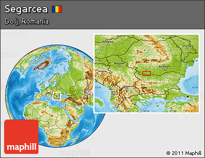 Physical Location Map of Segarcea