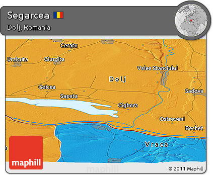 Political Panoramic Map of Segarcea
