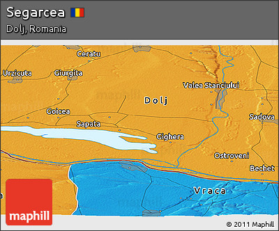 Political Panoramic Map of Segarcea