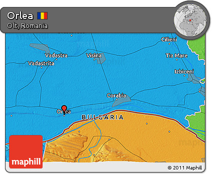Political 3D Map of Orlea