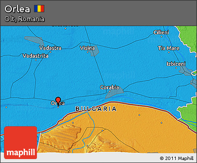 Political 3D Map of Orlea