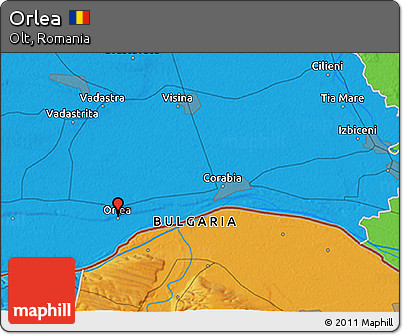 Political 3D Map of Orlea