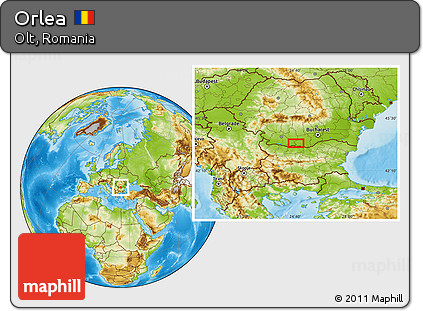 Physical Location Map of Orlea