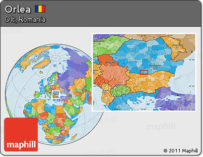 Political Location Map of Orlea