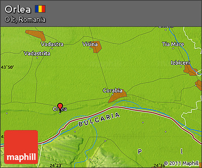 Physical Map of Orlea