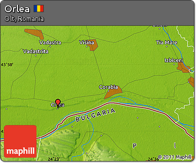 Physical Map of Orlea