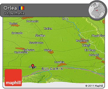 Physical Panoramic Map of Orlea