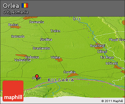 Physical Panoramic Map of Orlea