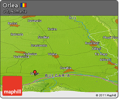 Physical Panoramic Map of Orlea