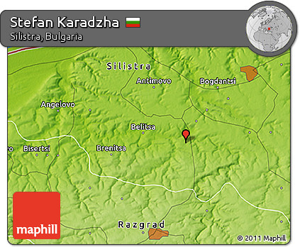 Physical 3D Map of Stefan Karadzha