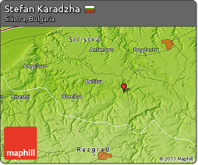 Physical 3D Map of Stefan Karadzha