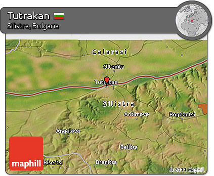 Satellite 3D Map of Tutrakan