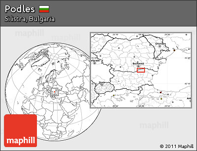 Blank Location Map of Podles
