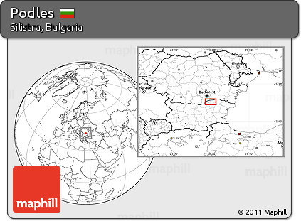 Blank Location Map of Podles