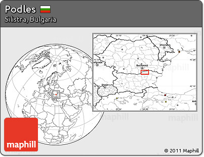 Blank Location Map of Podles