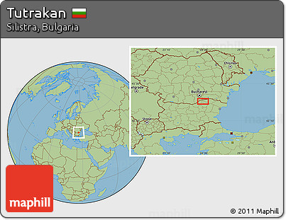Savanna Style Location Map of Tutrakan