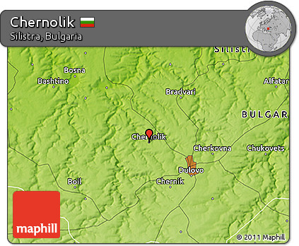 Physical 3D Map of Chernolik