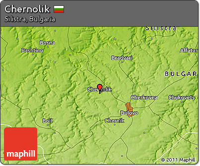 Physical 3D Map of Chernolik