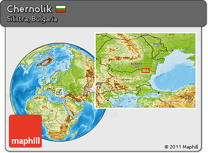 Physical Location Map of Chernolik