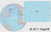 Gray Location Map of the area around 43° 53' 30" N, 36° 28' 30" W