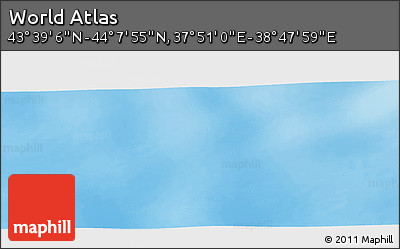 Physical Panoramic Map of the Area around 43° 53' 30" N, 38° 19' 30" E