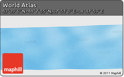 Physical Panoramic Map of the Area around 43° 53' 30" N, 38° 19' 30" E