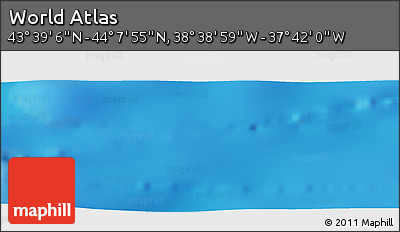 Physical Panoramic Map of the Area around 43° 53' 30" N, 38° 10' 29" W