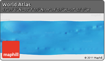 Physical Panoramic Map of the Area around 43° 53' 30" N, 38° 10' 29" W