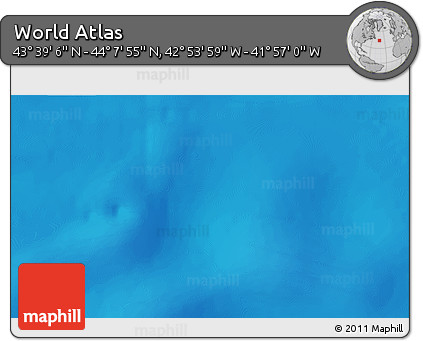 Physical 3D Map of the Area around 43° 53' 30" N, 42° 25' 29" W