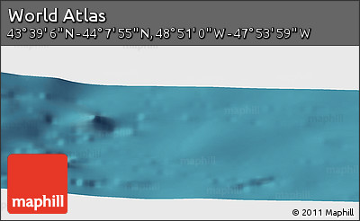 Satellite Panoramic Map of the Area around 43° 53' 30" N, 48° 22' 30" W