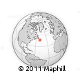 Outline Map of the Area around 43° 53' 30" N, 49° 13' 30" W, rectangular outline
