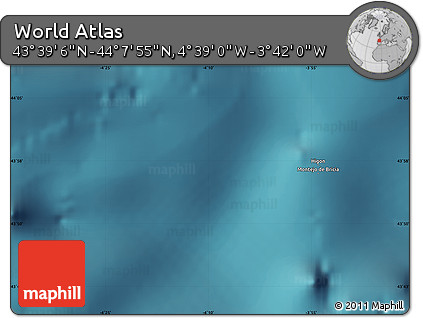 Satellite Map of the Area around 43° 53' 30" N, 4° 10' 30" W