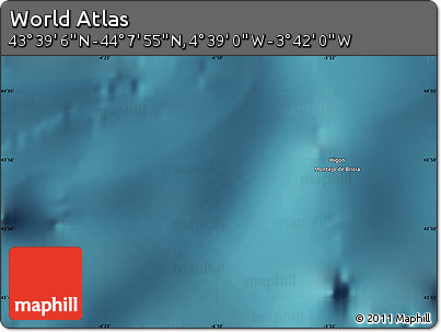 Satellite Map of the Area around 43° 53' 30" N, 4° 10' 30" W
