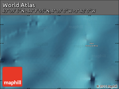 Satellite Map of the Area around 43° 53' 30" N, 4° 10' 30" W