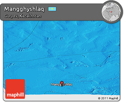 Political Panoramic Map of Mangghyshlaq
