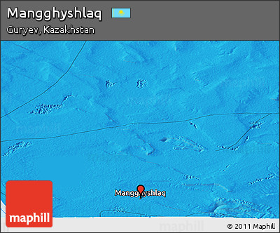 Political Panoramic Map of Mangghyshlaq