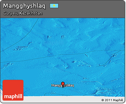 Political Panoramic Map of Mangghyshlaq